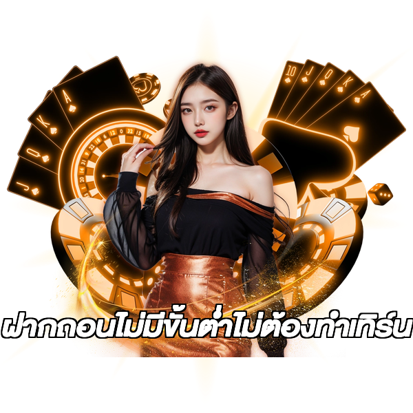 ฝากถอนไม่มีขั้นต่ําไม่ต้องทําเทิร์น